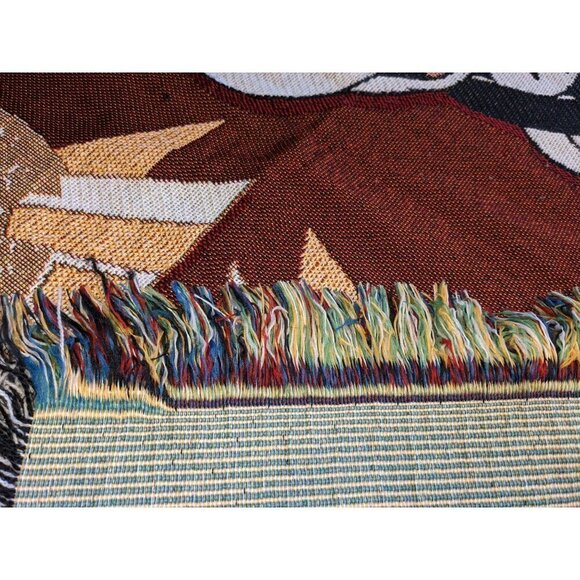 Mickey Mouse Walt Disney World Magic Kingdom Epcot Woven Throw Blanket Tapestry - Picture 6 of 6